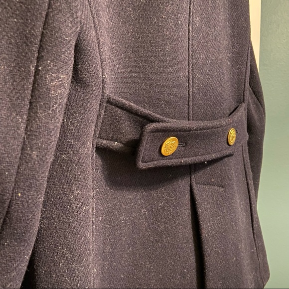 J. Crew Wool Stadium Coat in Navy - Picture 8 of 8